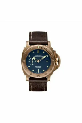 panerai luminor titanium & bronze 47mm men's watch ref. pam00671