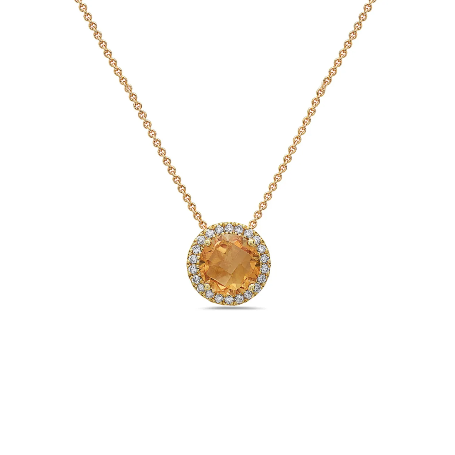 Pastel Diamond Station Necklace