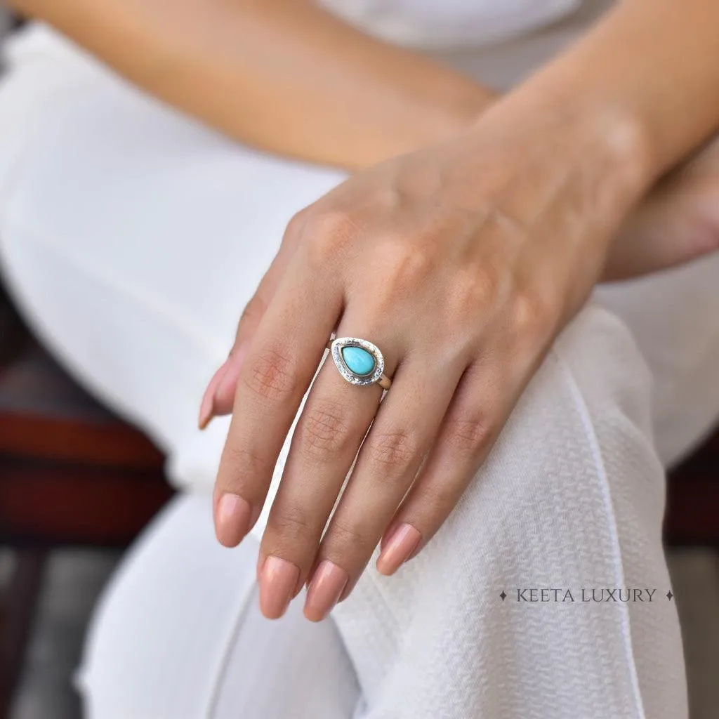 Pear Dreams - Turquoise Ring