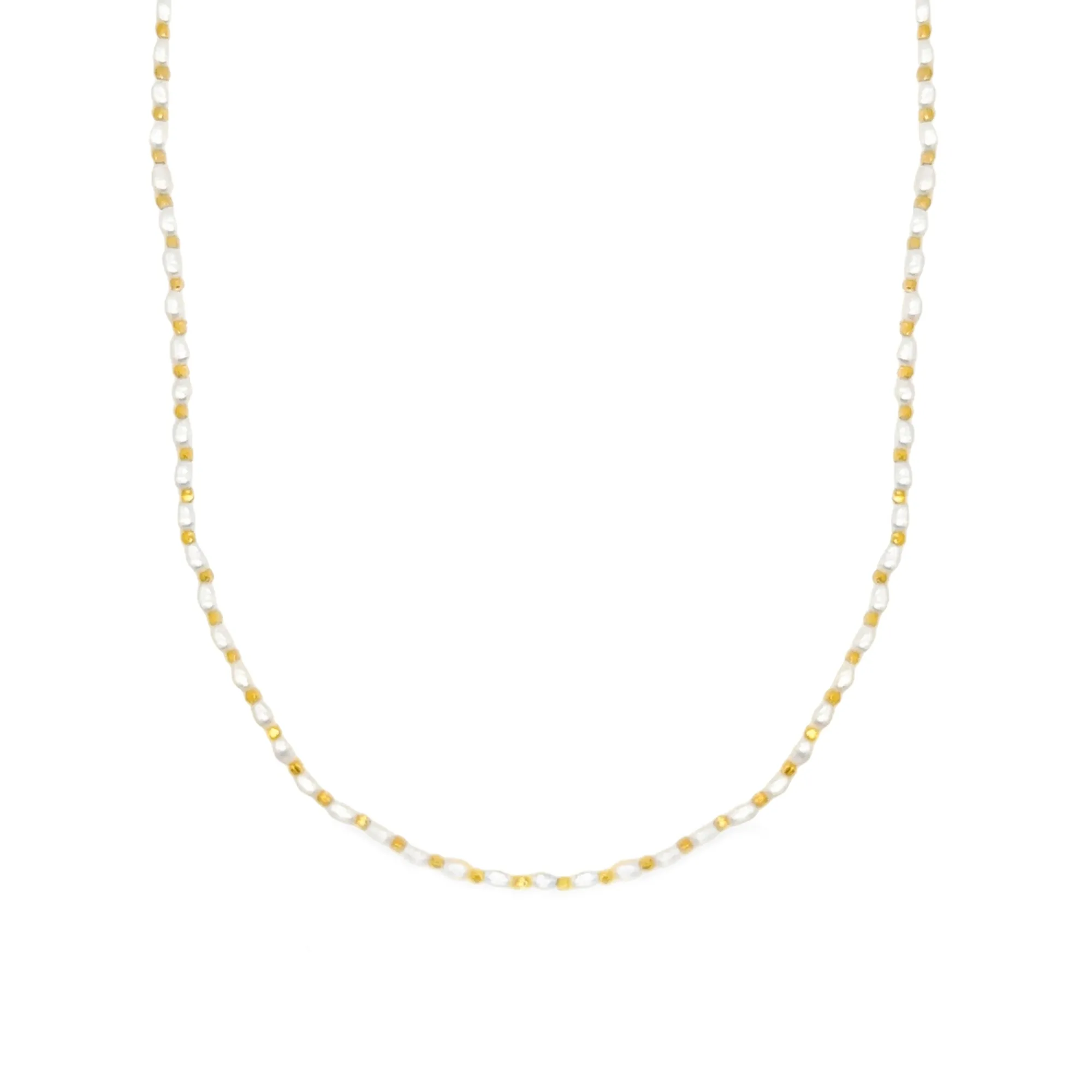 Pearl and Gold Nugget Necklace