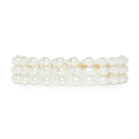 PEARL DIANA TRIPLE ROW CHOKER NECKLACE