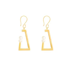 Pearl Stand Drop Earrings