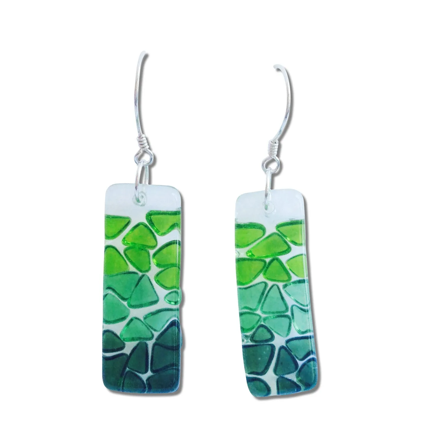 Picado Glass Earrings - Cherry