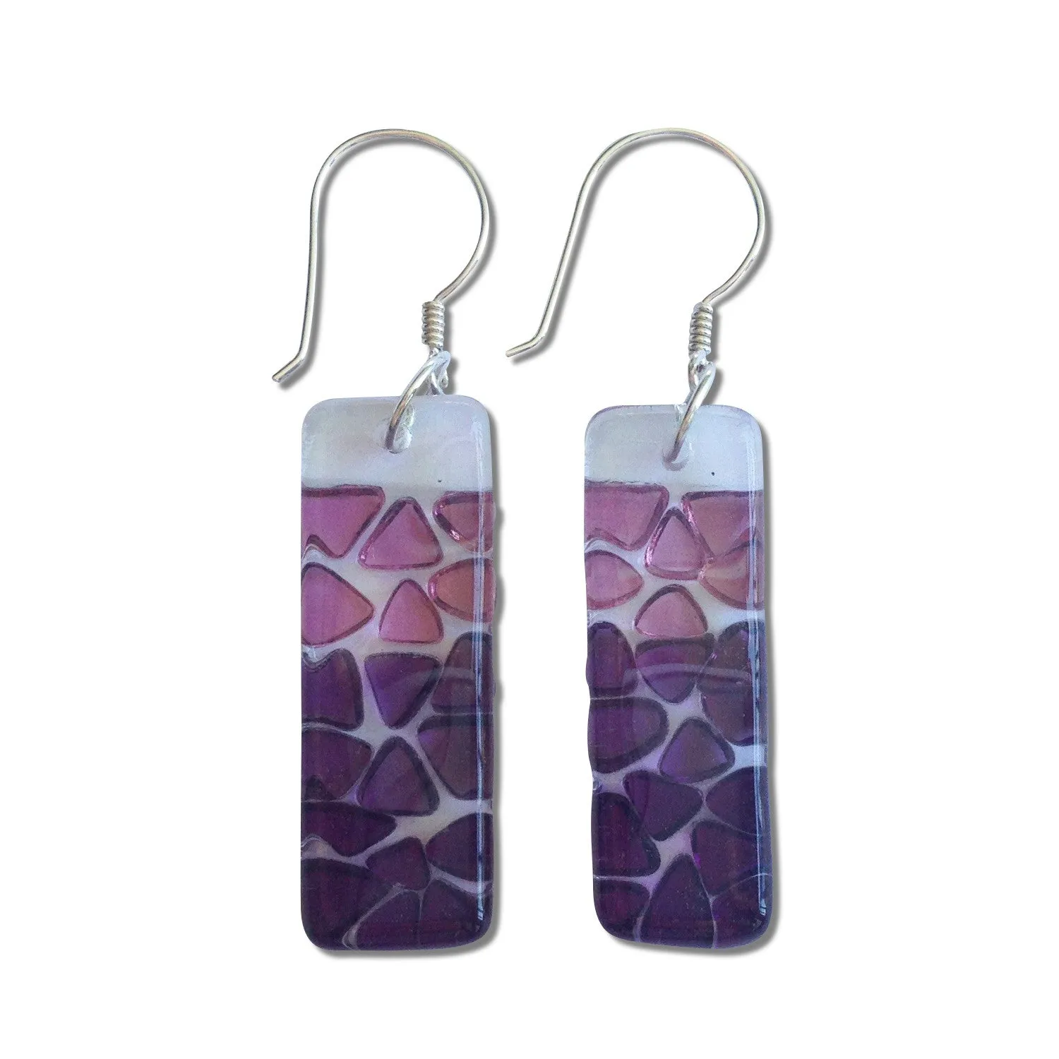 Picado Glass Earrings - Cherry