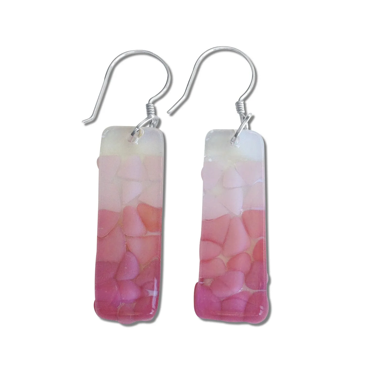 Picado Glass Earrings - Cherry