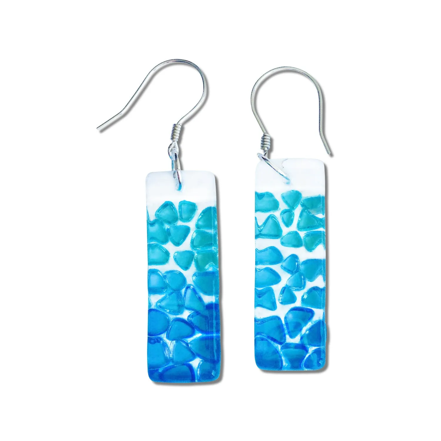 Picado Glass Earrings - Cherry