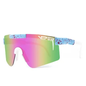 Pit Viper Polarized Sunglasses - C13 Blue/Pink Revo