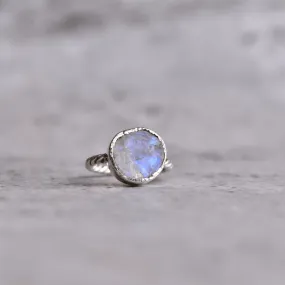 Raw Beauty - Moonstone Ring