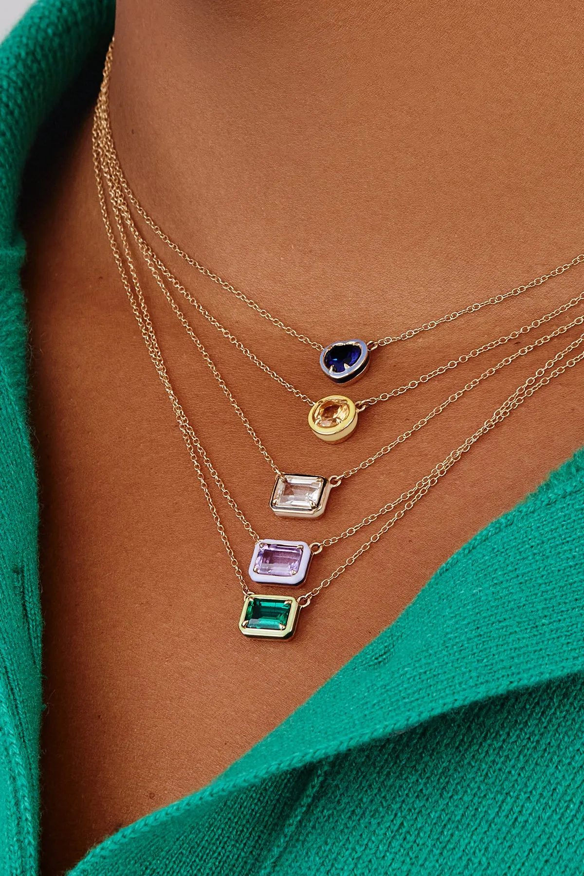 Rectangular Cocktail Necklace