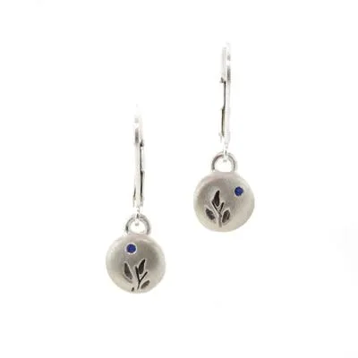 Round Harvest Sapphire Earrings