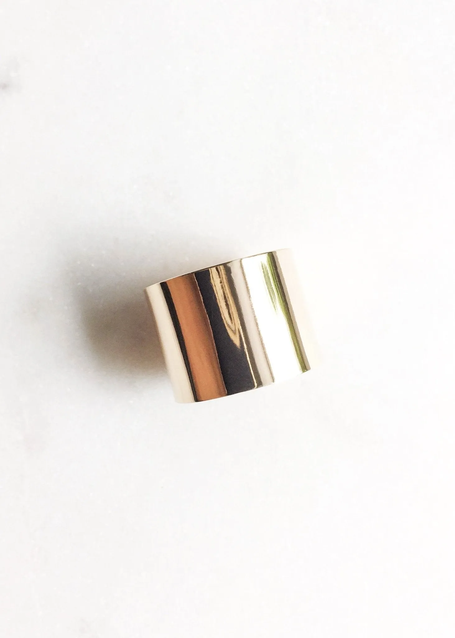 Sale - Wide Gold Filled Band Ring - Kalia