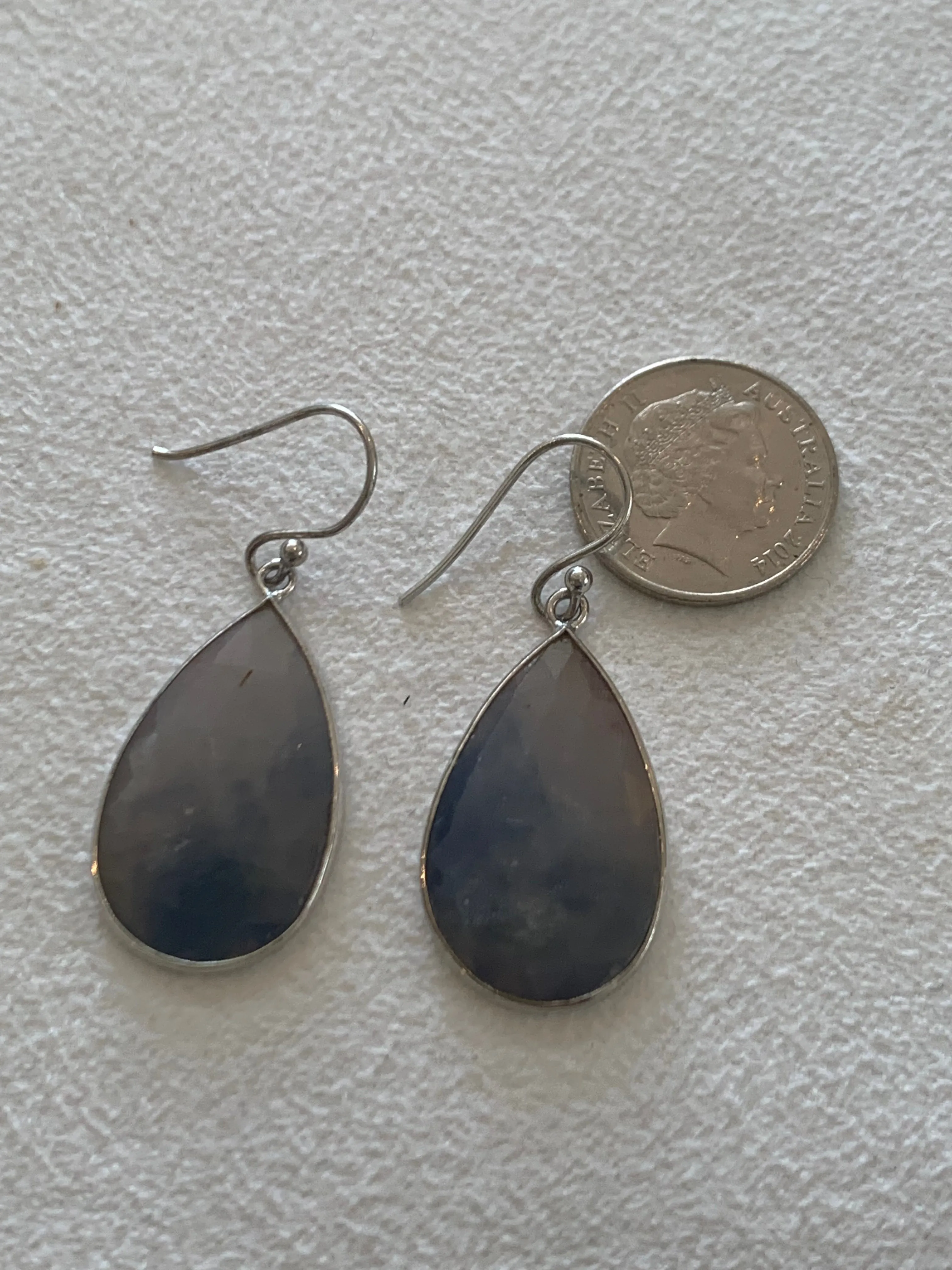 Sapphire Drop Earrings