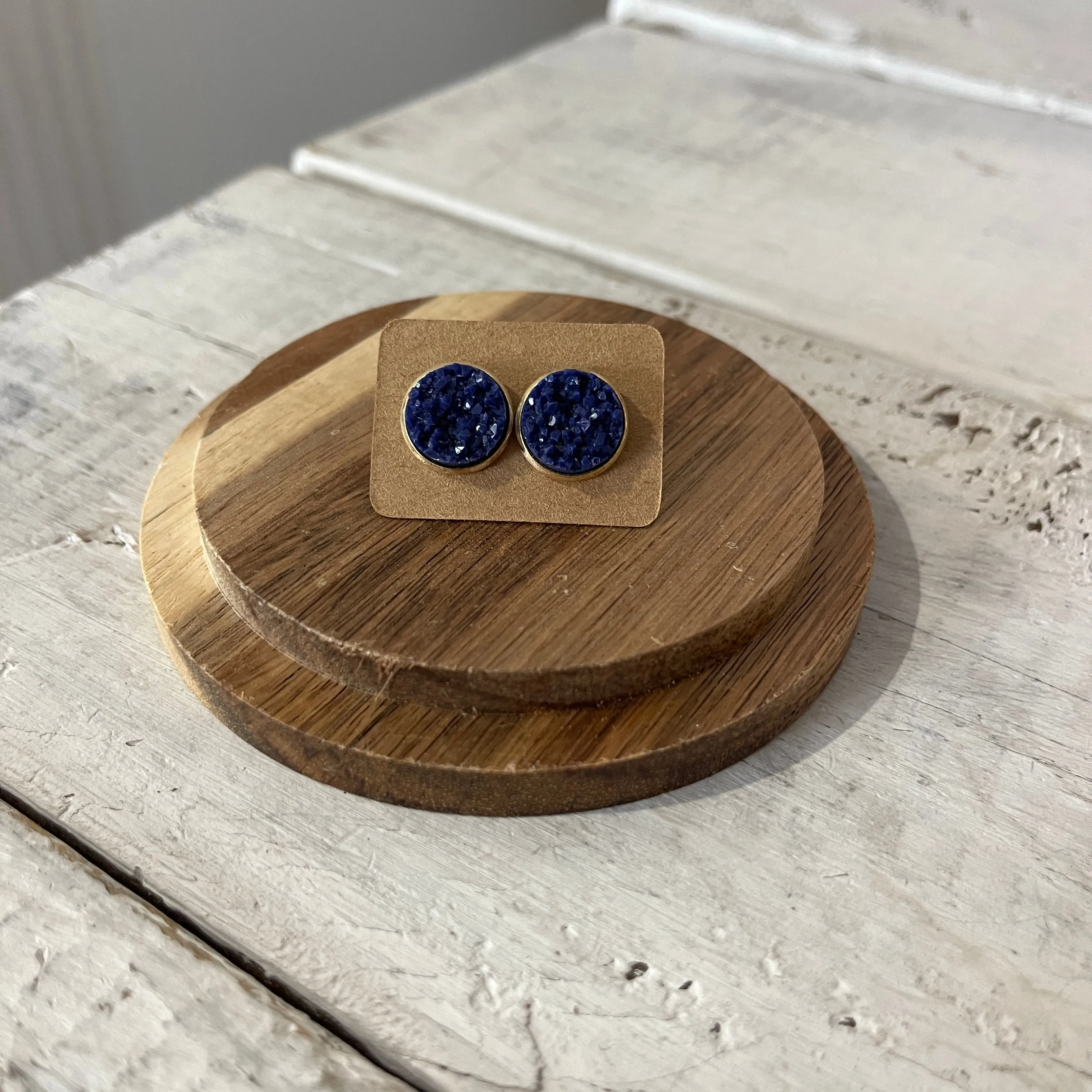 sapphire stars stud earrings