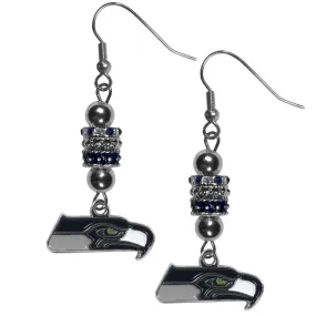 Seattle Seahawks Euro Bead Earrings