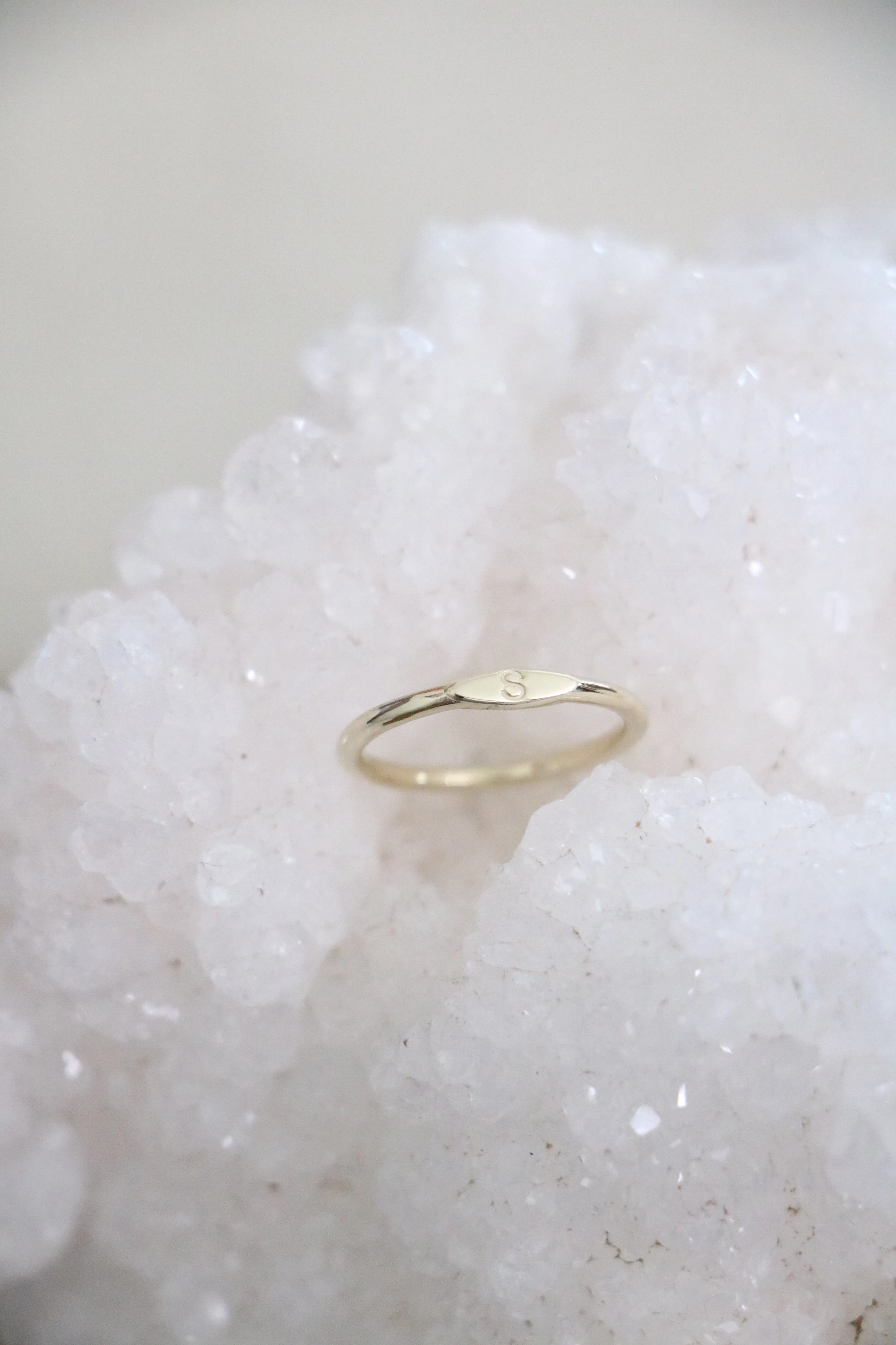 signet ring { silver   gold }