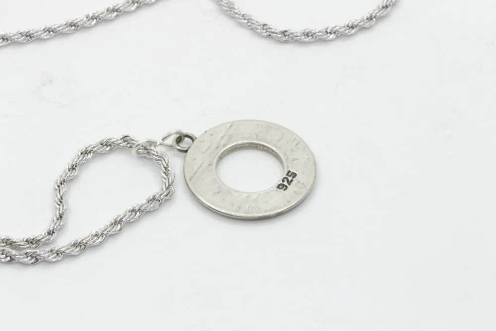 SILVER HEBREW NECKLACE