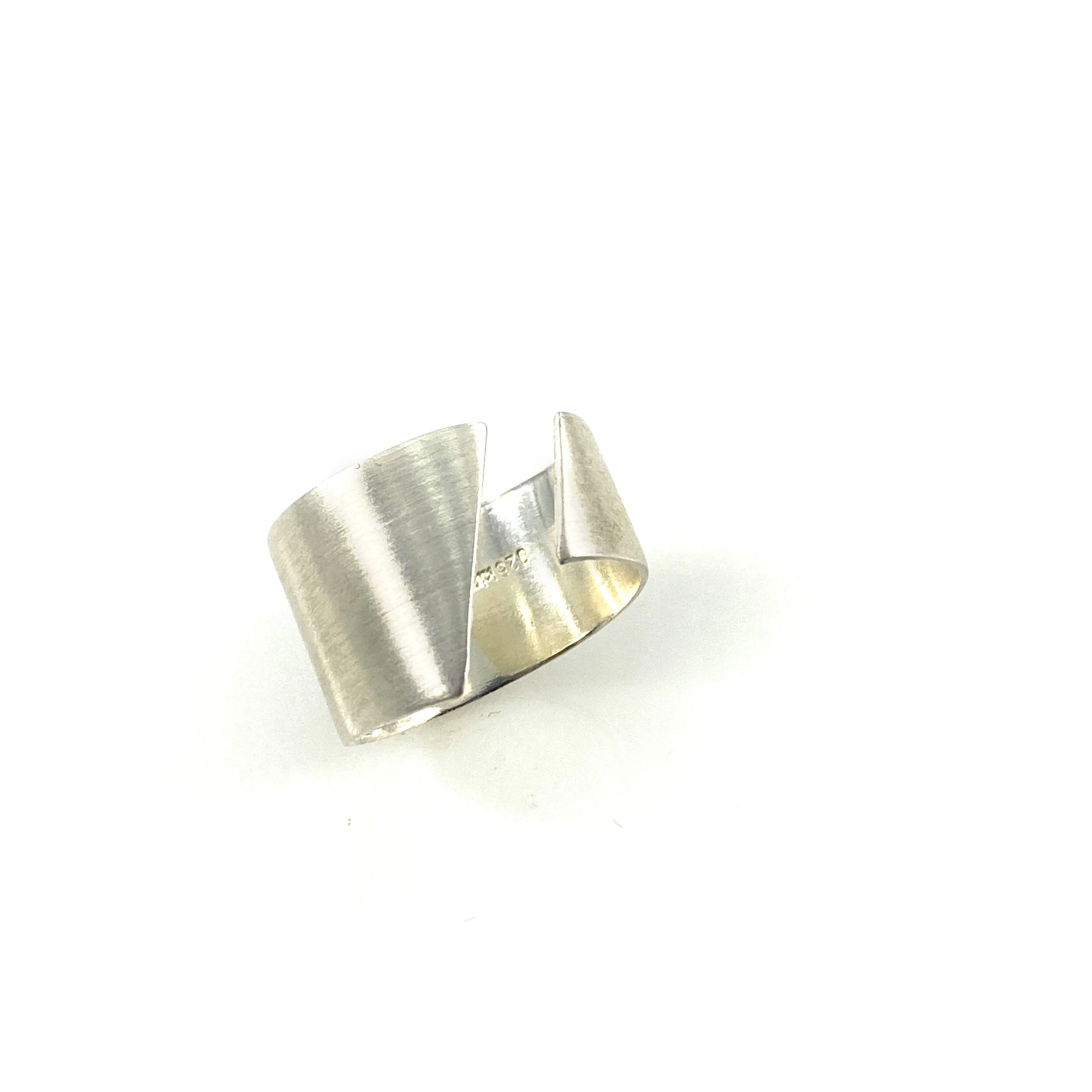 Silver Open Edge Ring