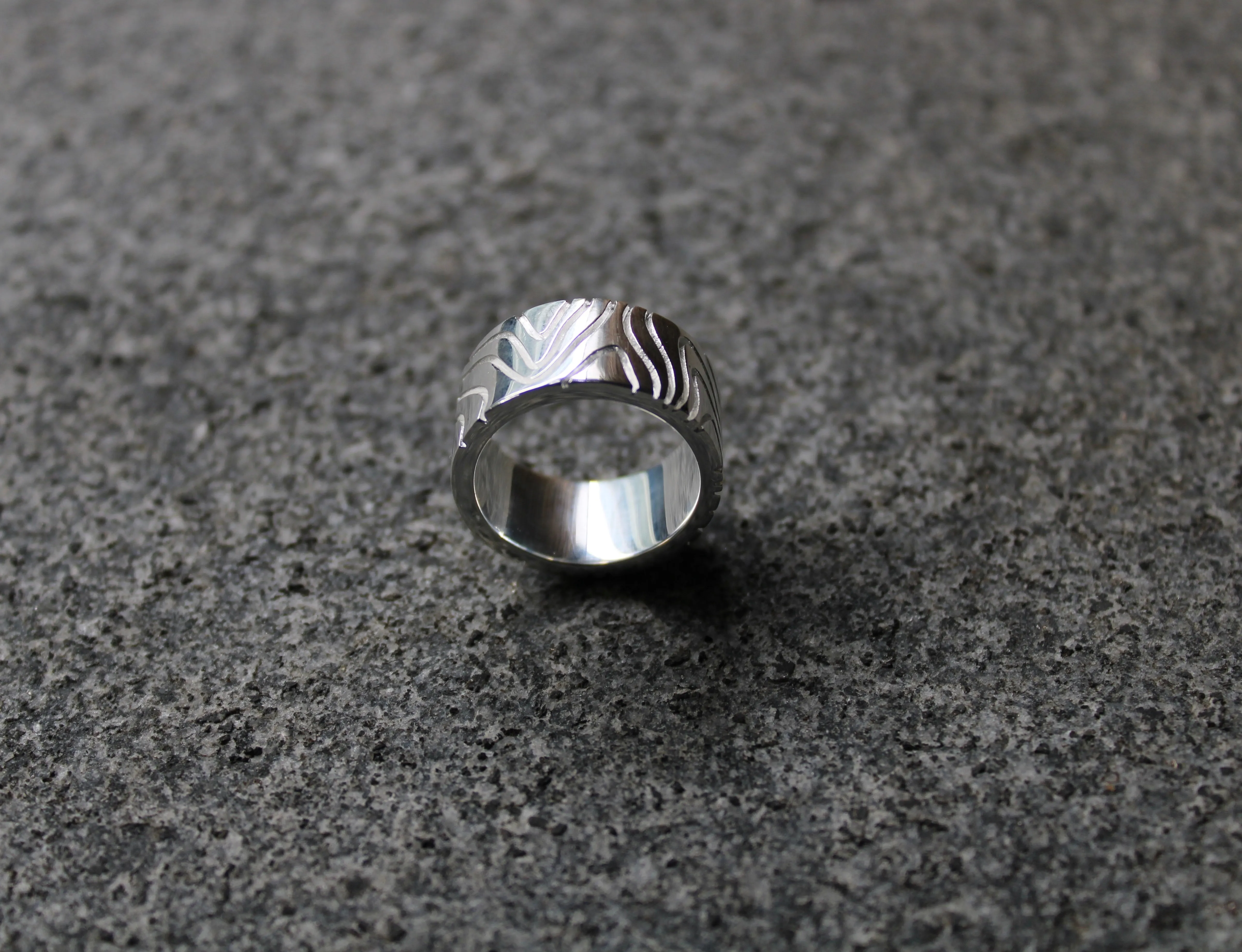 Silver Plated Wave Ring