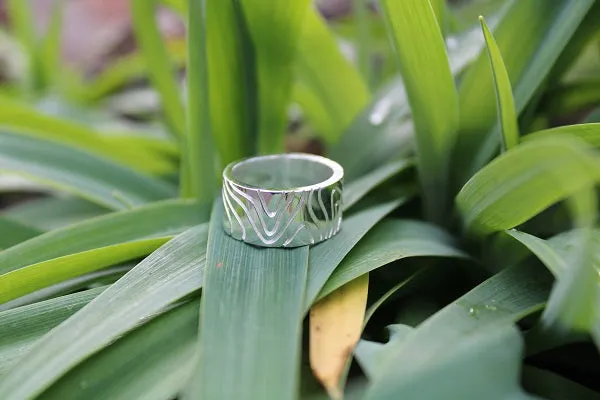 Silver Plated Wave Ring