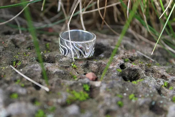 Silver Plated Wave Ring