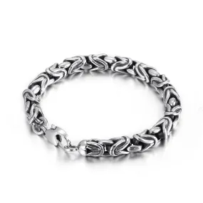 Simple Emperor Chain Titanium Steel Bracelet for Men