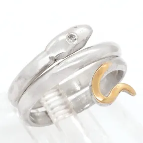 Snake with Sapphire Ring (size 8 1/2)