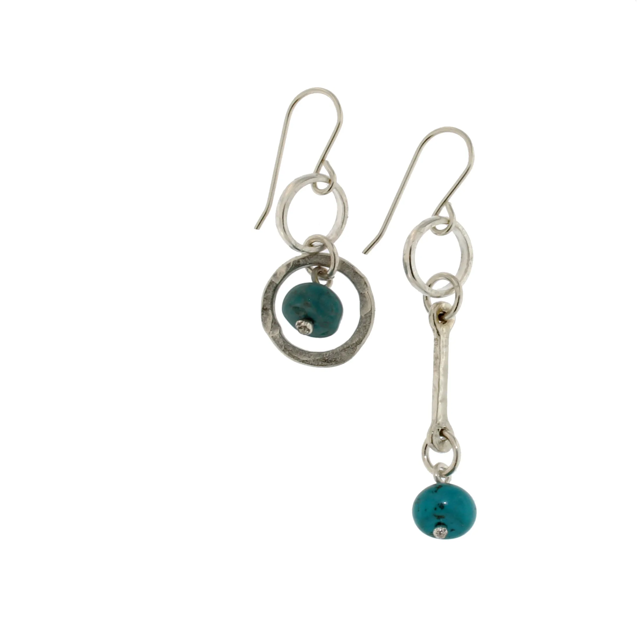 SST E1 STICKS & STONES (earrings with turquoise)