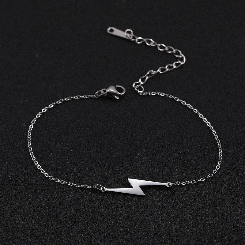 Stainless Steel Lightning Bracelet Necklace