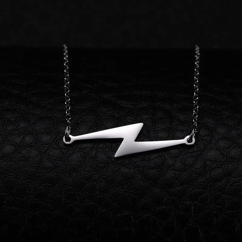 Stainless Steel Lightning Bracelet Necklace