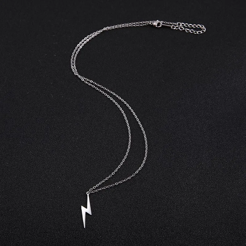 Stainless Steel Lightning Bracelet Necklace