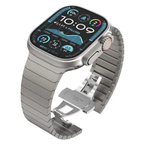 Stainless Steel Metal Bracelet for Apple Watch Ultra 2 and Series 10