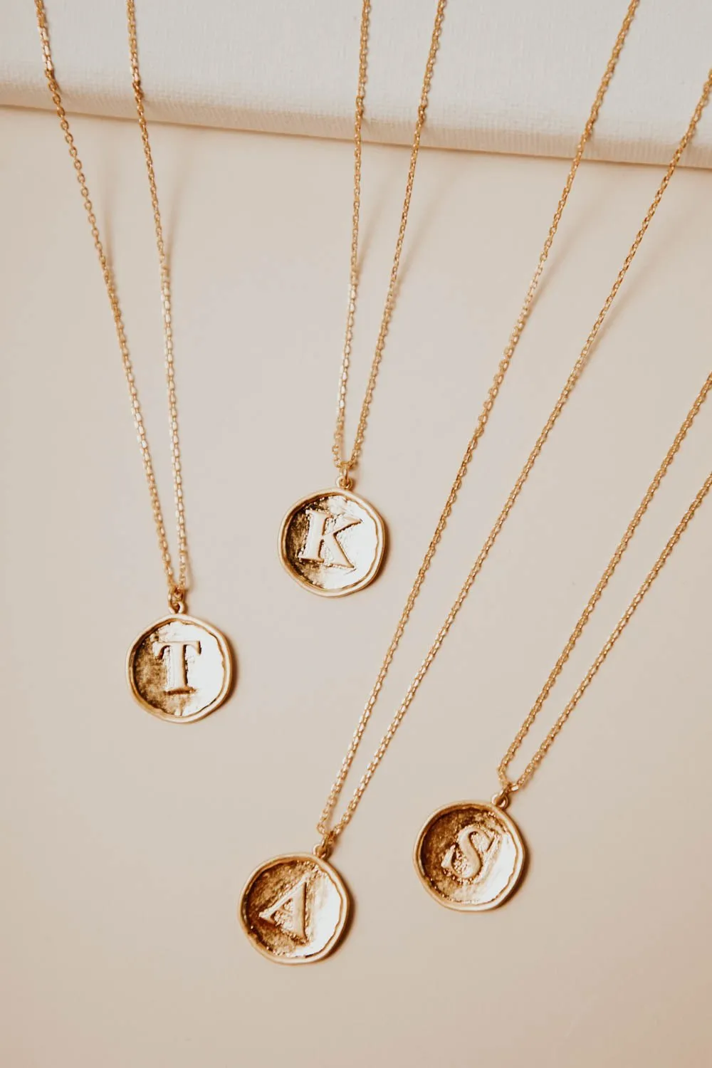 Stamped Initial Necklace