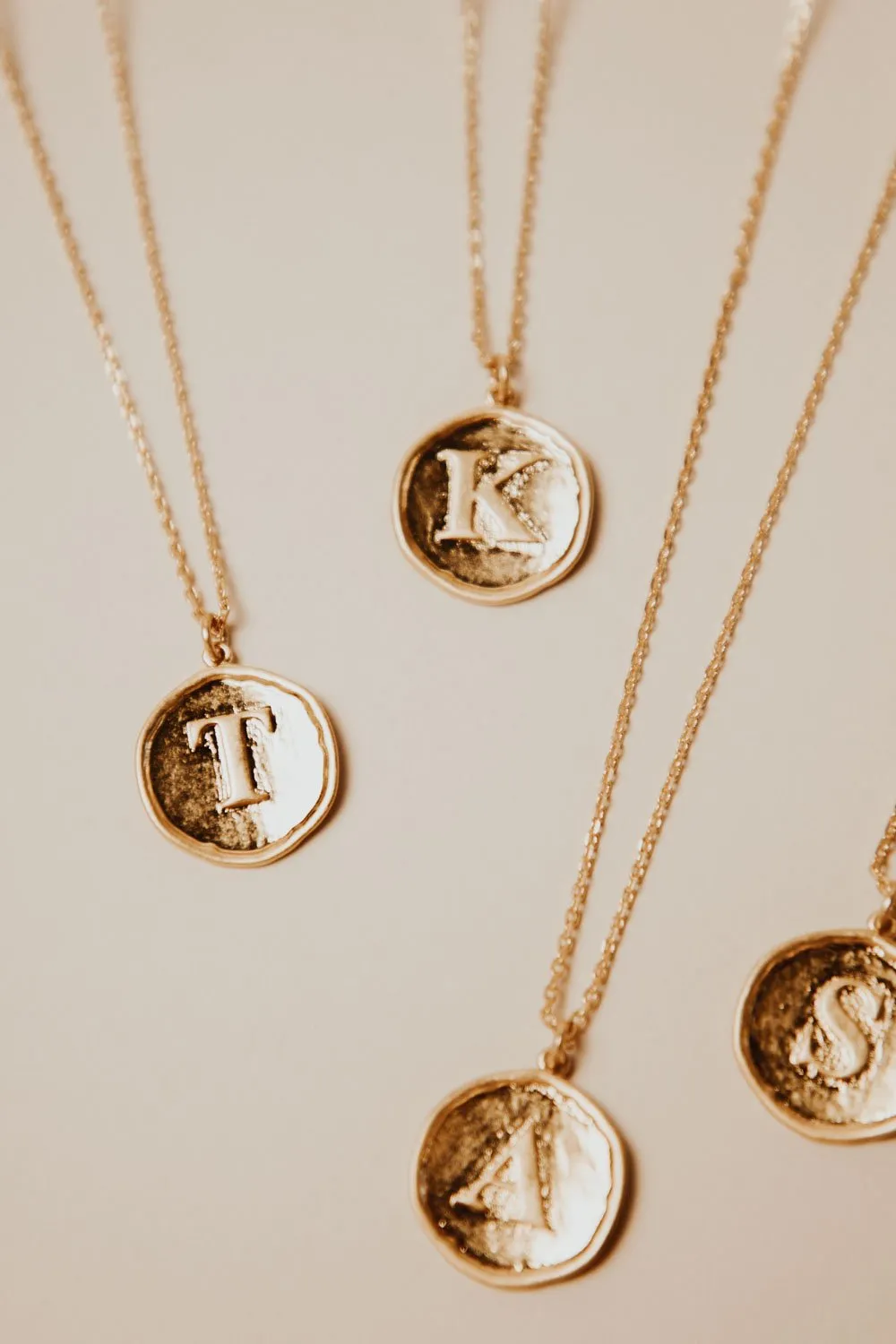 Stamped Initial Necklace