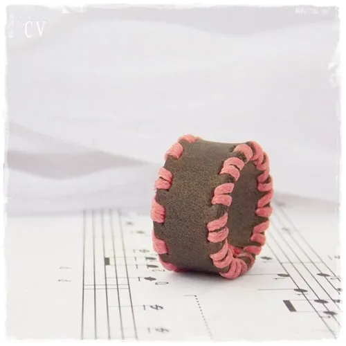 Stitched Leather Ring