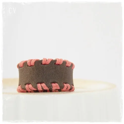 Stitched Leather Ring