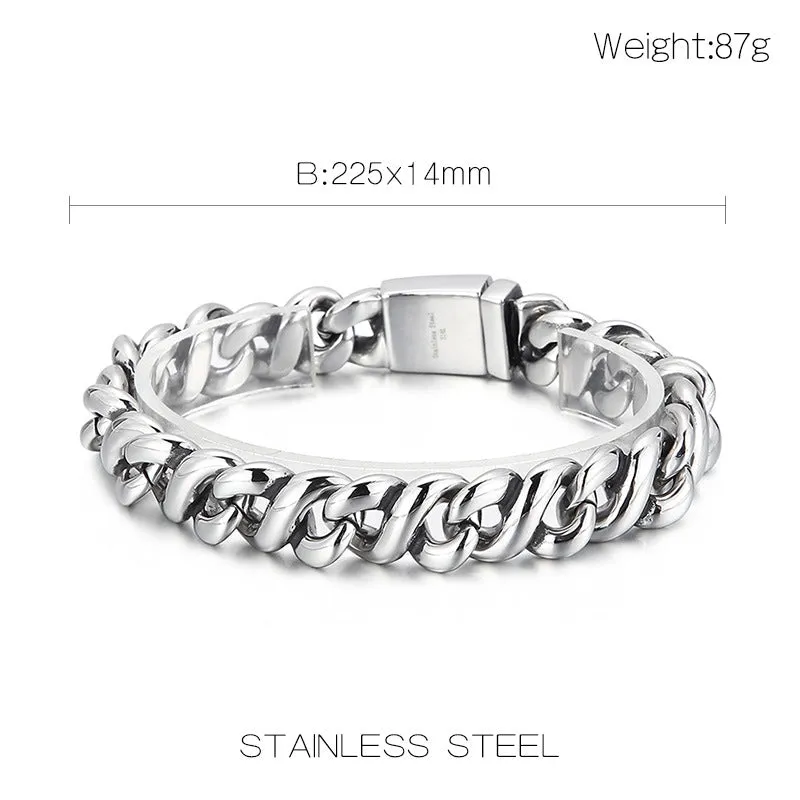 Stylish Twist Titanium Steel Men's Bracelet for Modern Fashion Enthusiasts