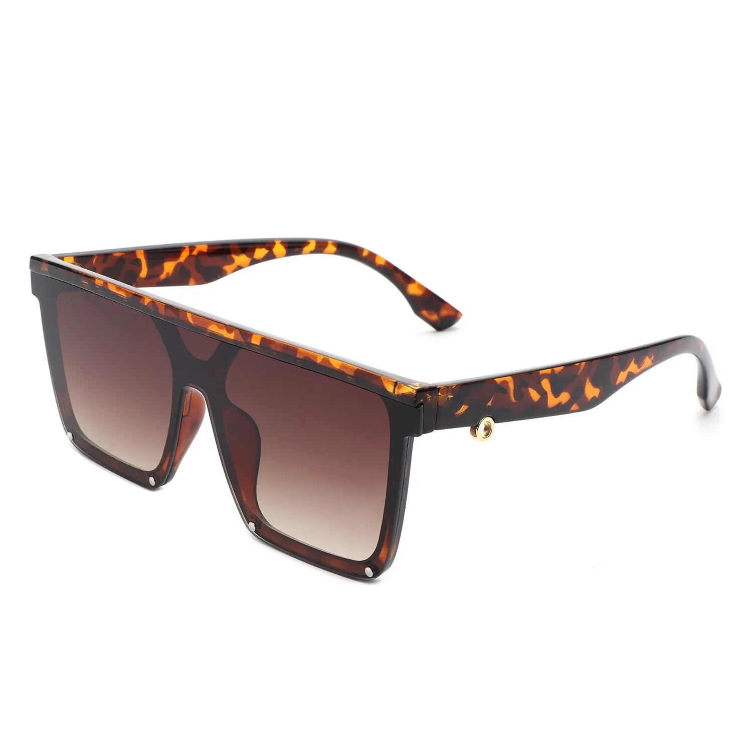 Sunquest - Oversized Square Flat Top Sunglasses for Women