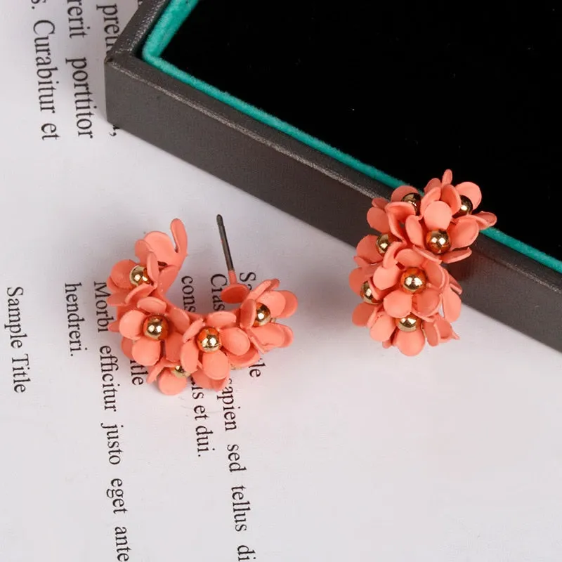 TEEK - Flourish Flower Hoop Earrings