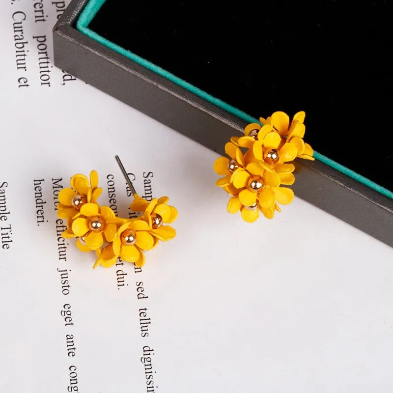 TEEK - Flourish Flower Hoop Earrings