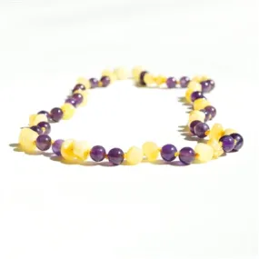 The Amber Monkey- Milk Amethyst Bracelet 8”