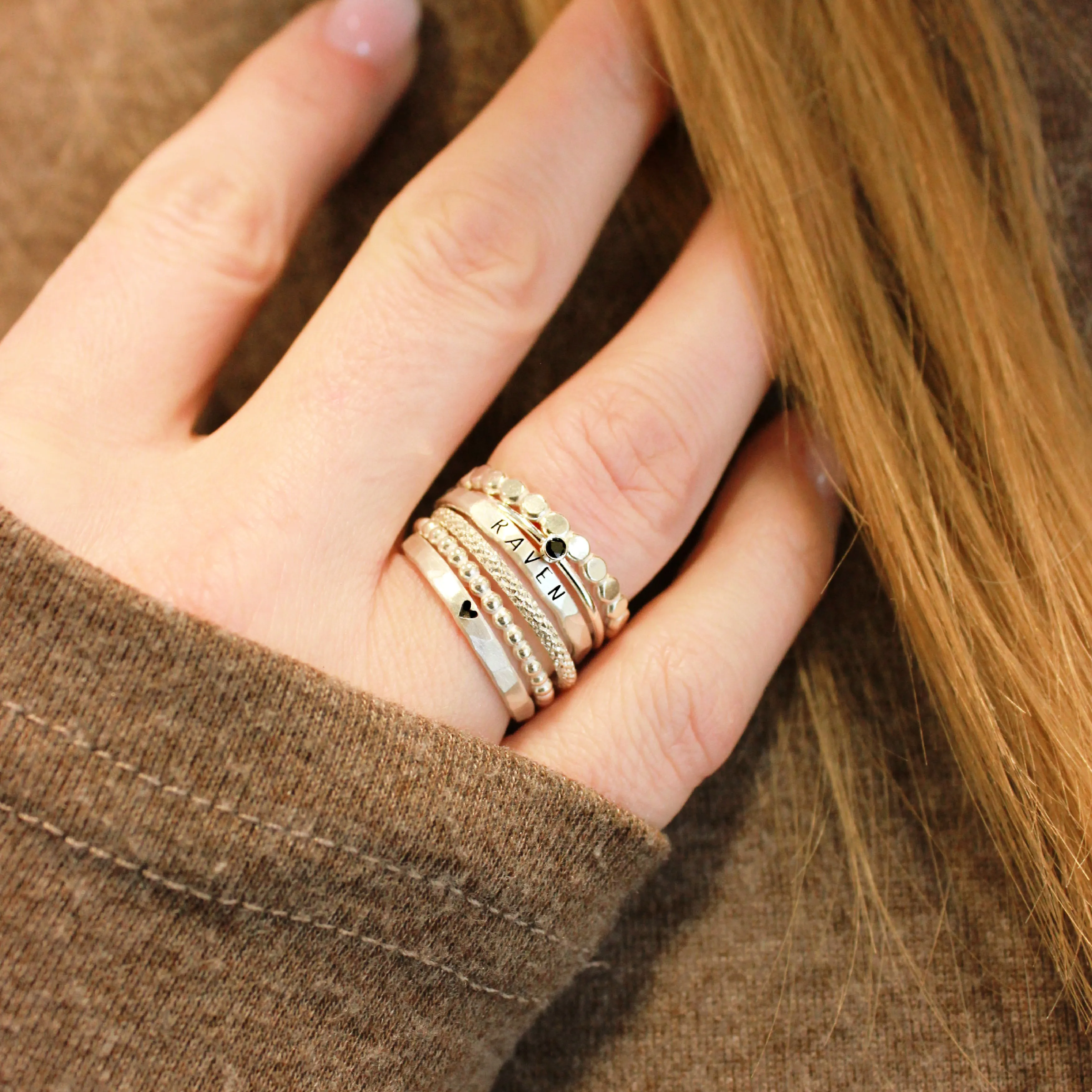 The Ivy Ring Set in Silver