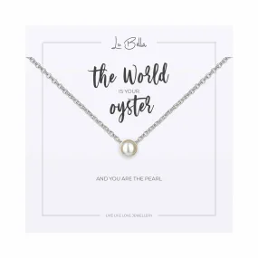 The World Is Your Oyster Sentiments Necklace