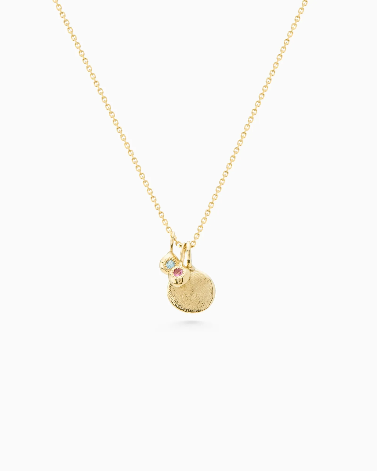 Tiny Birthstone Pendant | Yellow Gold