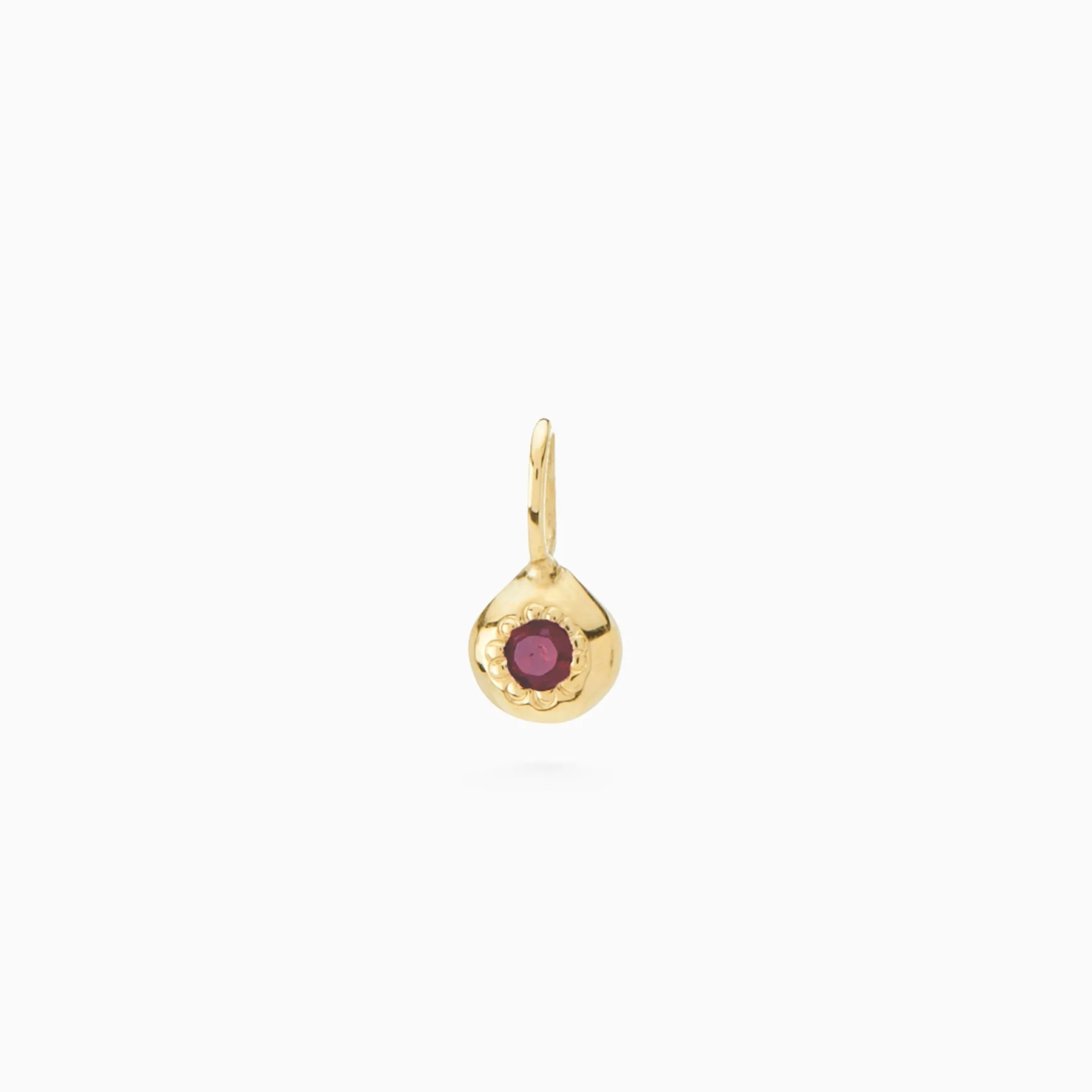 Tiny Birthstone Pendant | Yellow Gold