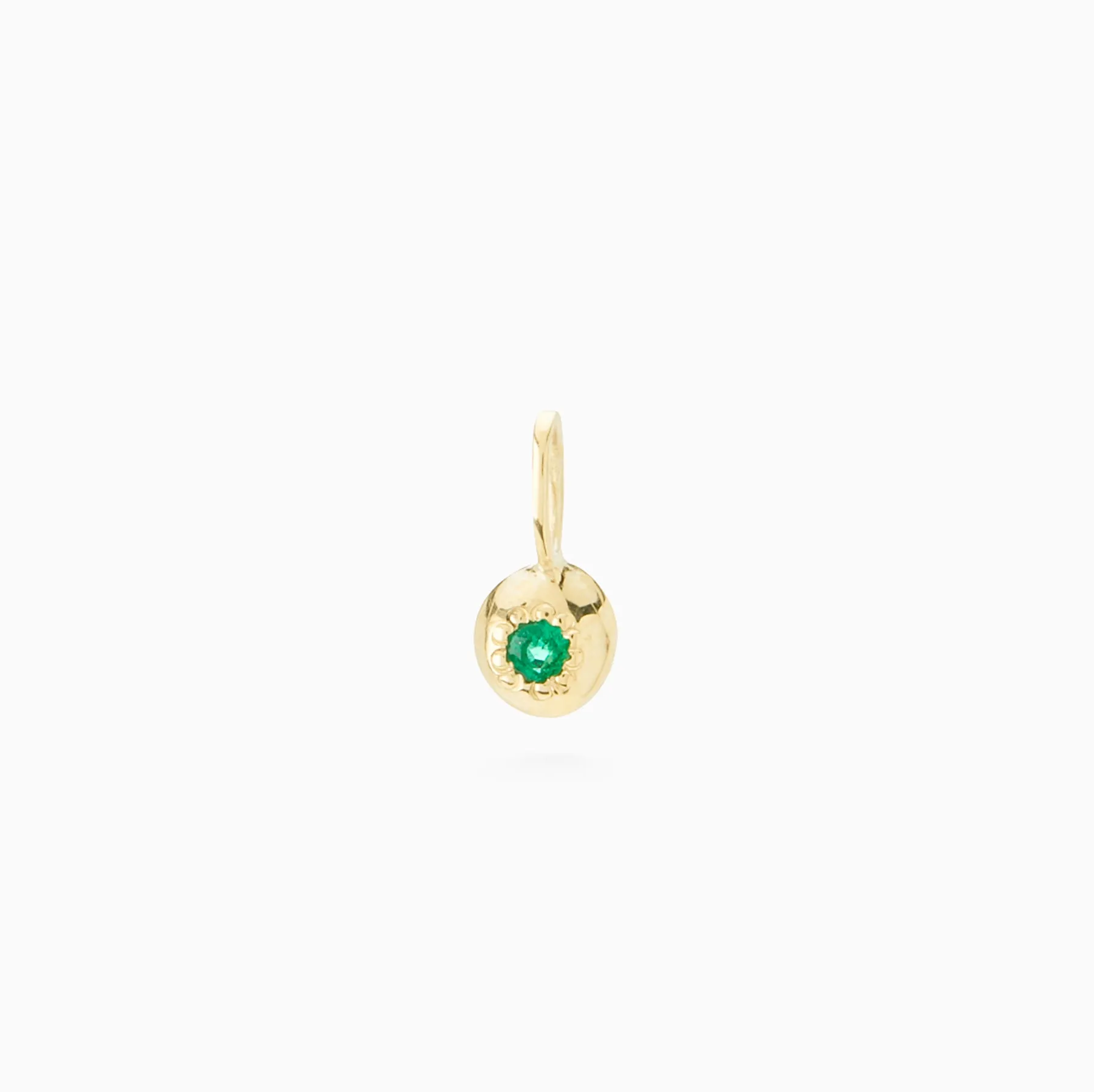 Tiny Birthstone Pendant | Yellow Gold