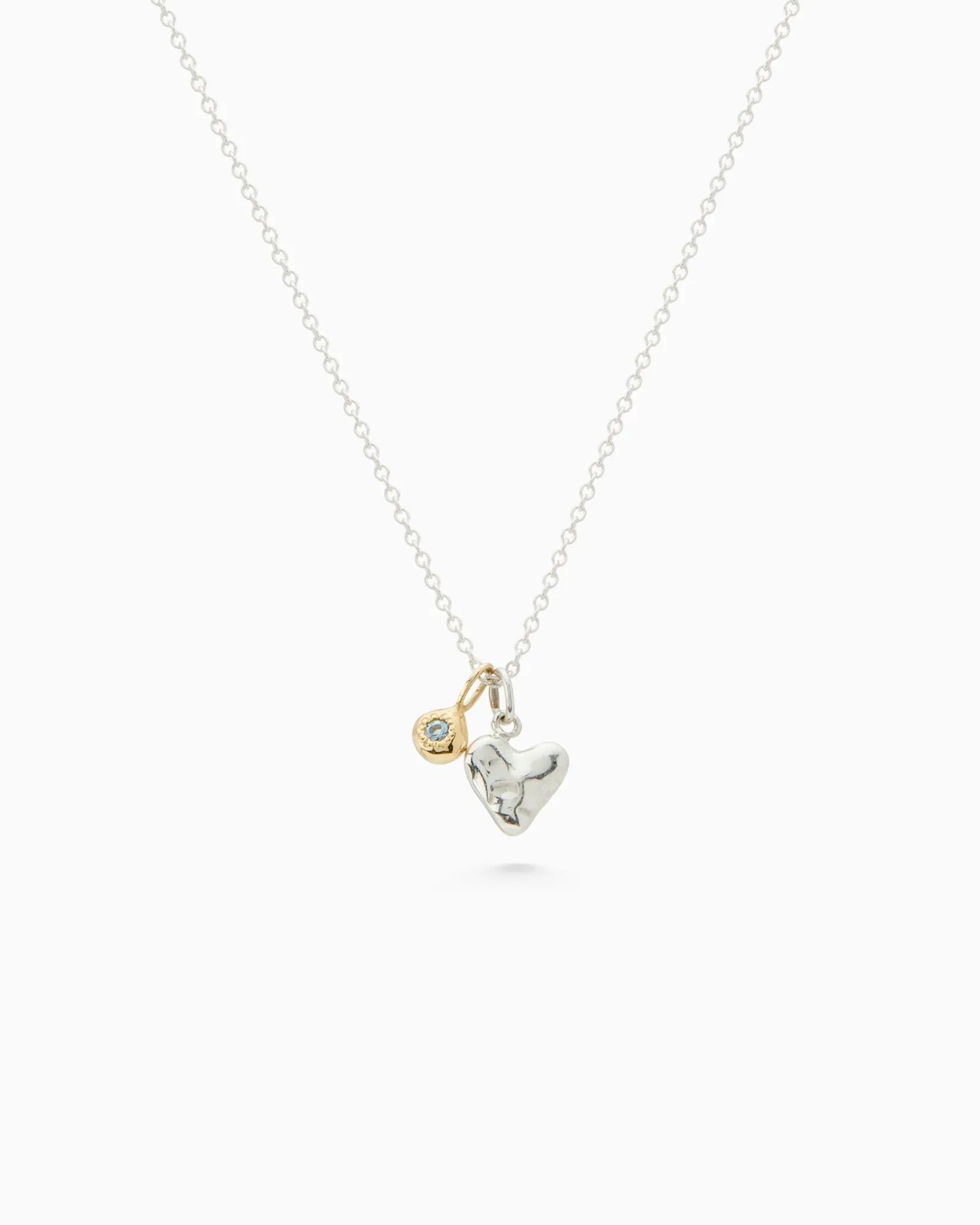 Tiny Birthstone Pendant | Yellow Gold