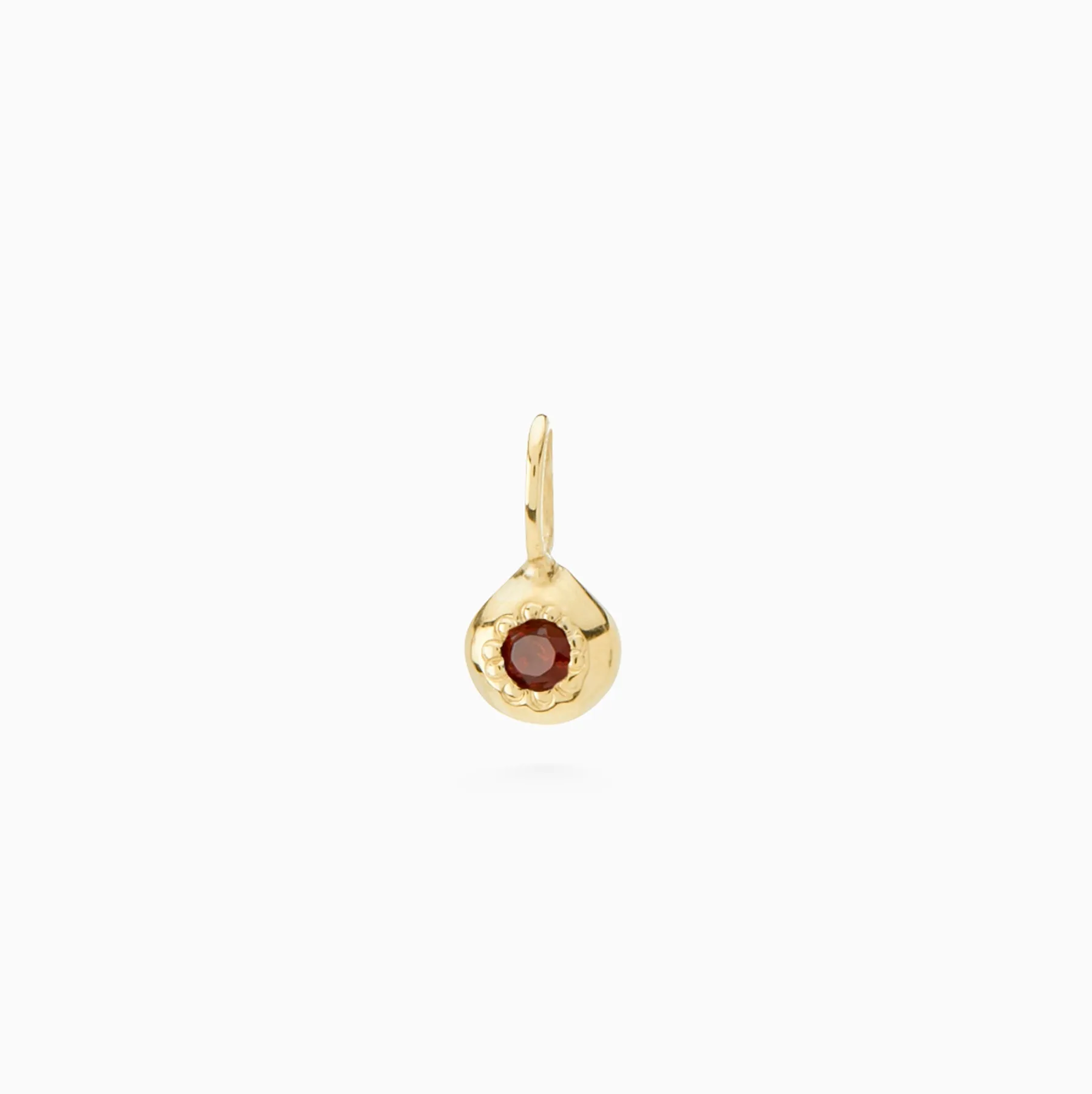 Tiny Birthstone Pendant | Yellow Gold