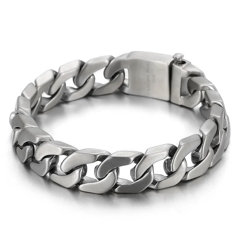 Titanium Steel Men's Bracelet - Urban Hip-hop Punk Style