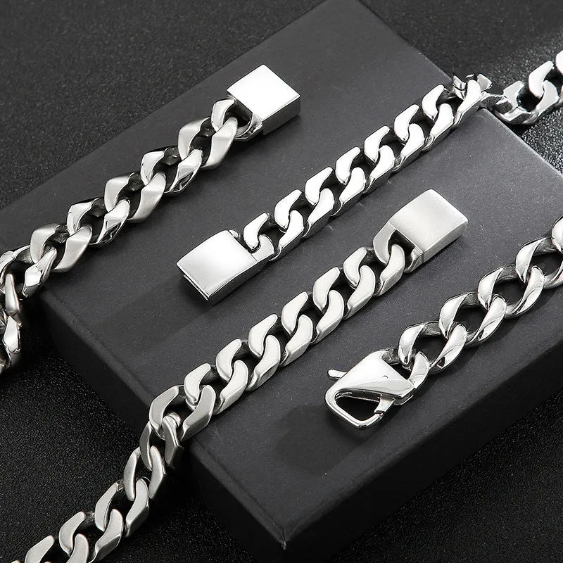 Titanium Steel Men's Bracelet - Urban Hip-hop Punk Style