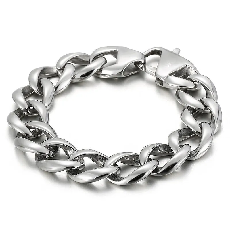 Titanium Steel Men's Bracelet - Urban Hip-hop Punk Style